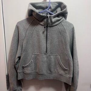 Lululemon scuba half zip grey